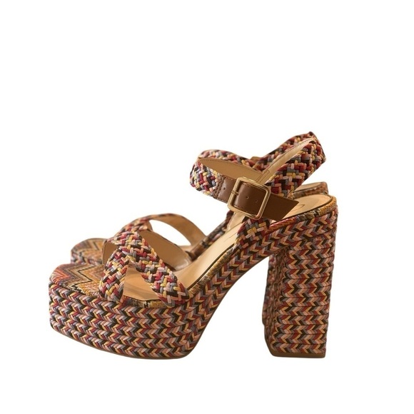 Jessica‎ Simpson Women's Multicolor Woven Brycen Platform Sandals Size 10 - Picture 12 of 15